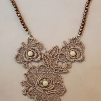 Brown Lace Necklace