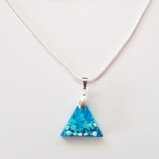 Coral Blue Triangles