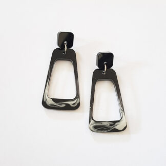 Black & White Trapeze Earrings