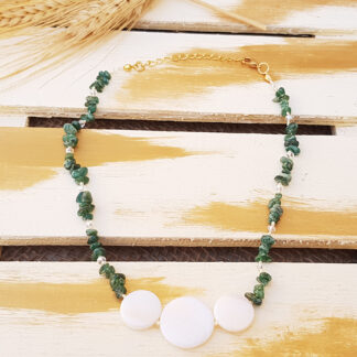 Green Aventurine and Shells