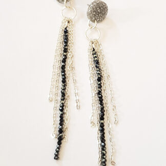 Silver fringe studs