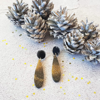 Black & Gold thin drops
