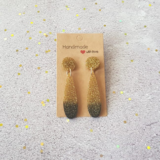 Gold & Black thin drops