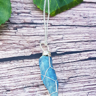 Raw Blue Kyanite Necklace