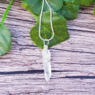 Raw Crystal Quartz Necklace