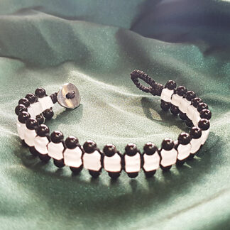 Gemstones bracelet- Jade & Onyx