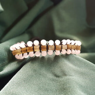 Labradorite & Rose Quartz bracelet