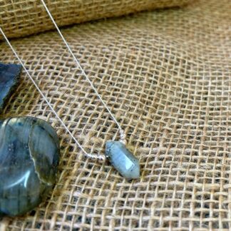 Double point Labradorite necklace