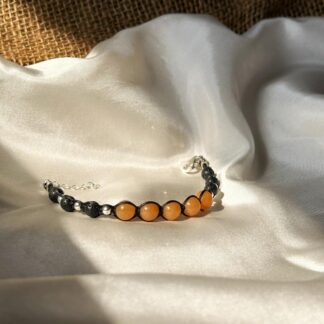 Calcite and Lava bracelet