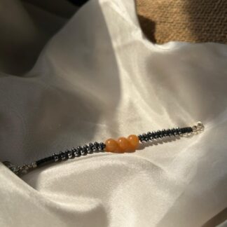 Calcite and Hematite bracelet