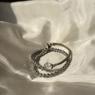 Tree of Life Hematite Wrap Bracelet