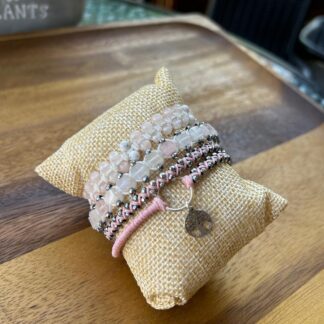 Bracelet set for love, grounding, hope and faith