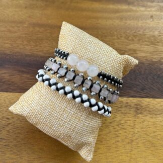 Bracelet set for heart healing, self-love and clarity