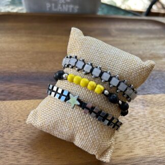 Bracelets set for balance, abundance and mental clarity