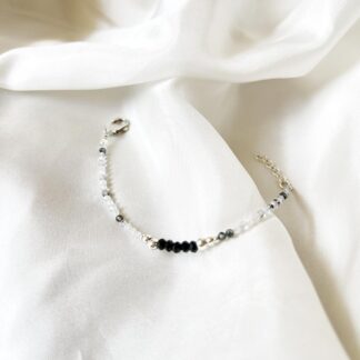 Black Tourmaline & Tourmaline Quartz bracelet