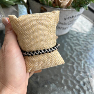 Black Onyx braid Bracelet
