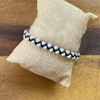 White Howlite braid Bracelet