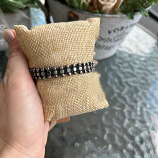 Three Rows of Hematite bracelet