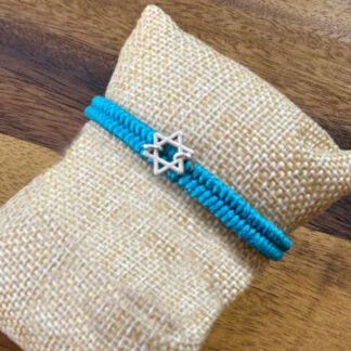 Braided bracelet with a Star of David