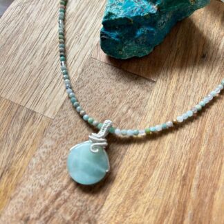 Amazonite designed pendant
