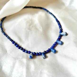Five Drops Lapis Lazuli necklace